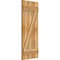 Ekena Millwork Joined Board-n-Batten Shutters w/Z-Bar, Rough Sawn Western Red Cedar, 16 1/8W x 40H, PR RBJ06Z16X040RWR - alternate 3